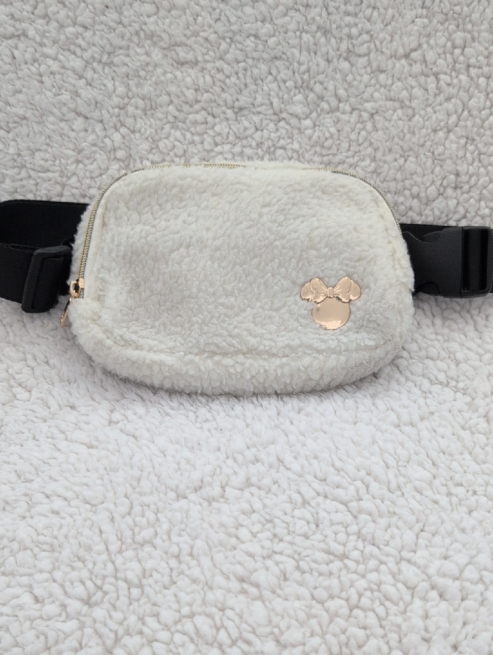 Subtle Disney detail Bioworld cream Sherpa Belt Bag